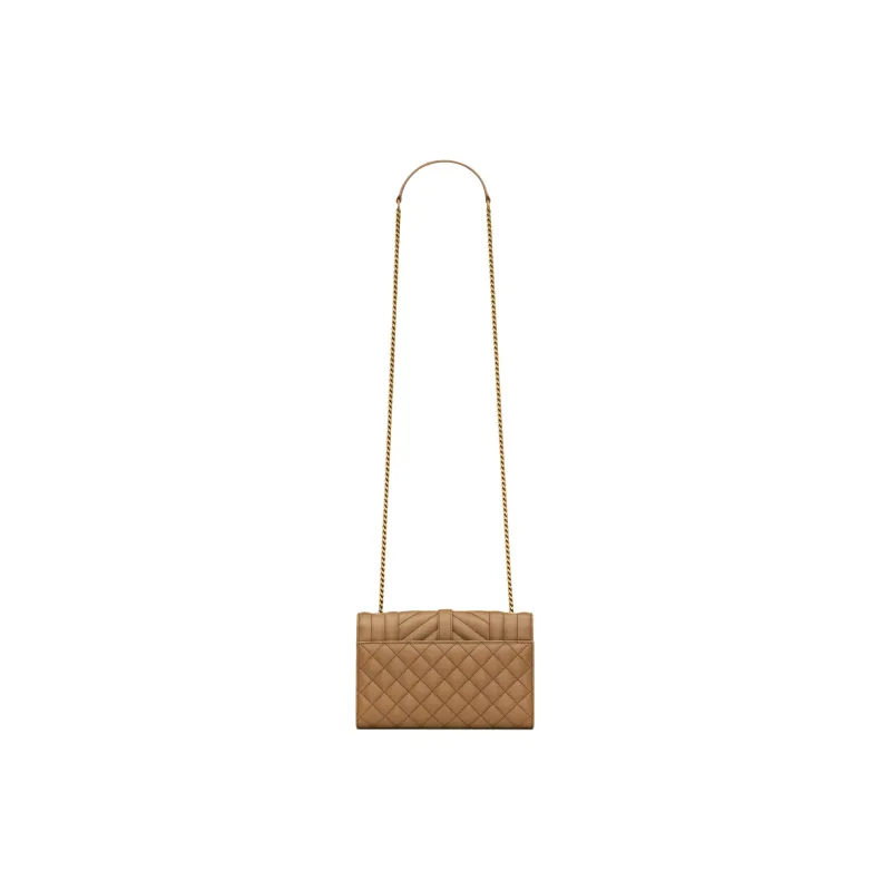 SAINT LAURENT Sheepskin Envelope Bag, Crossbody Bag, Shoulder Bag Trumpets Women's Dark Cork-4
