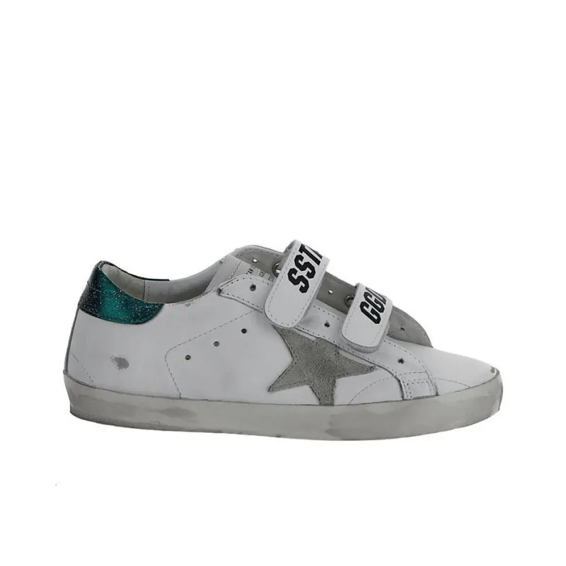 Golden Goose Stylish Skateboarding Shoes Women's White Vintage Version-1