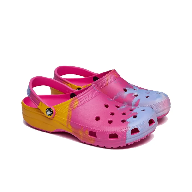 Crocs Classic Ombre Clogs 'Pink Yellow Blue'-2