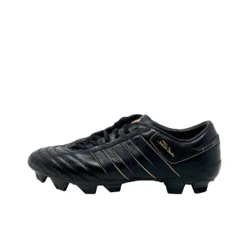Adidas Adipure 2.0 FG Rubber Long Studs Cushioning Wear-Resistant Soccer Shoes Men's Black Gold