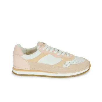 Clarks Low-Top Skateboard Shoes Women's Pink White