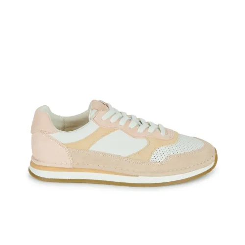 Clarks Low Top Skateboard Shoes Women's Pink White