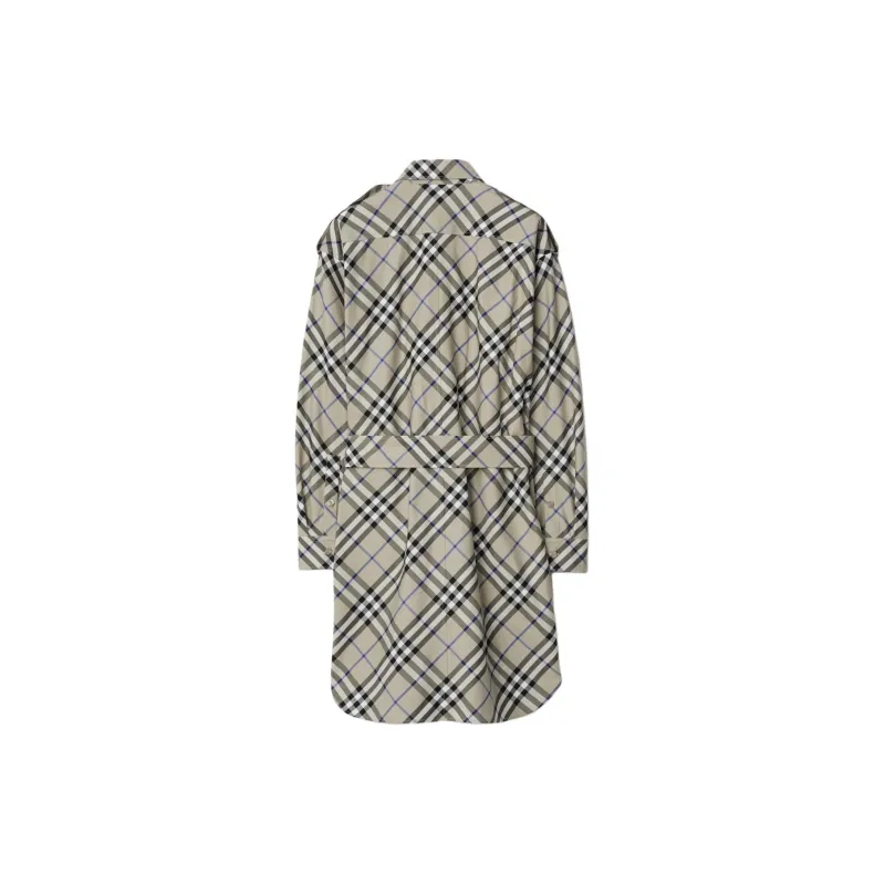 Burberry Vintage Check print Cotton Shirt Dress-1