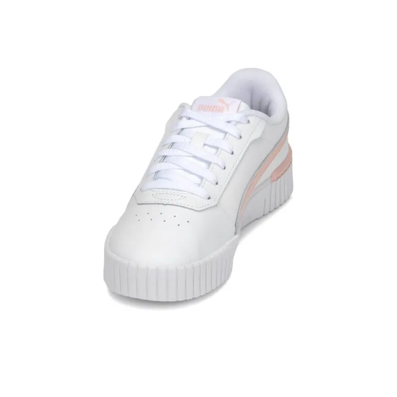 PUMA Carina 2.0 2.0 Abrasion Resistant Breathable Low Top Skateboard Shoes Women's White Pink-2