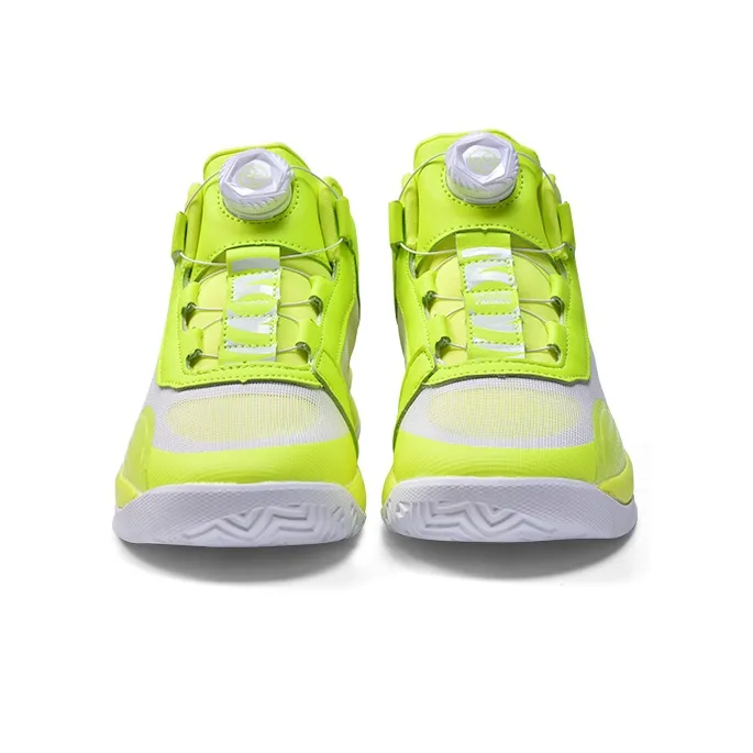 IVERSON Anti Slip Wear Resistant Breathable Lightweight High Top Lace Free Kids' Basketball Shoes Unisex-3