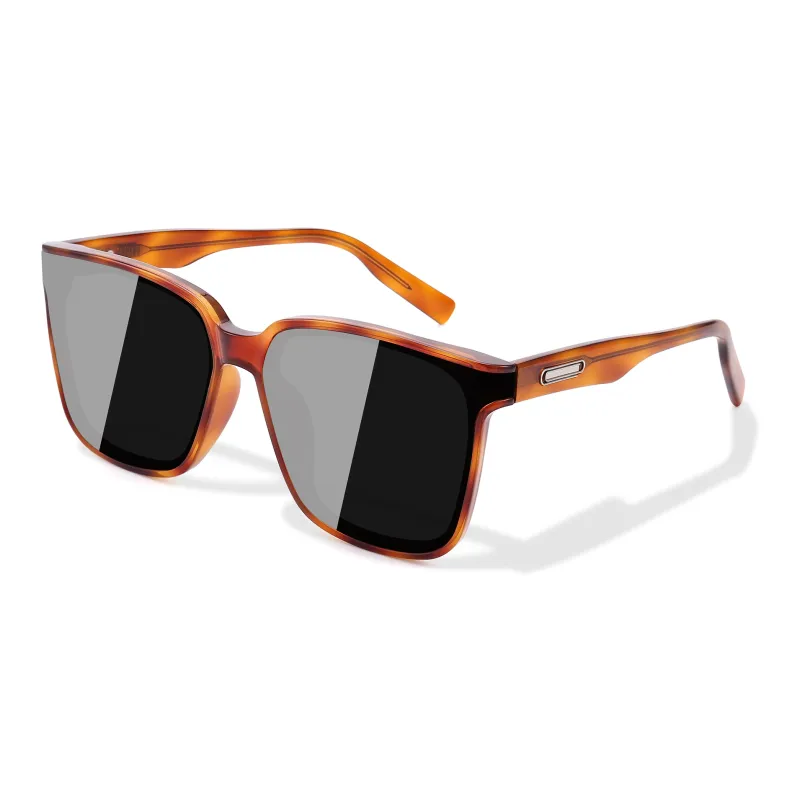PULAIS TR/Memory Plastic Square Sunglasses Unisex-8