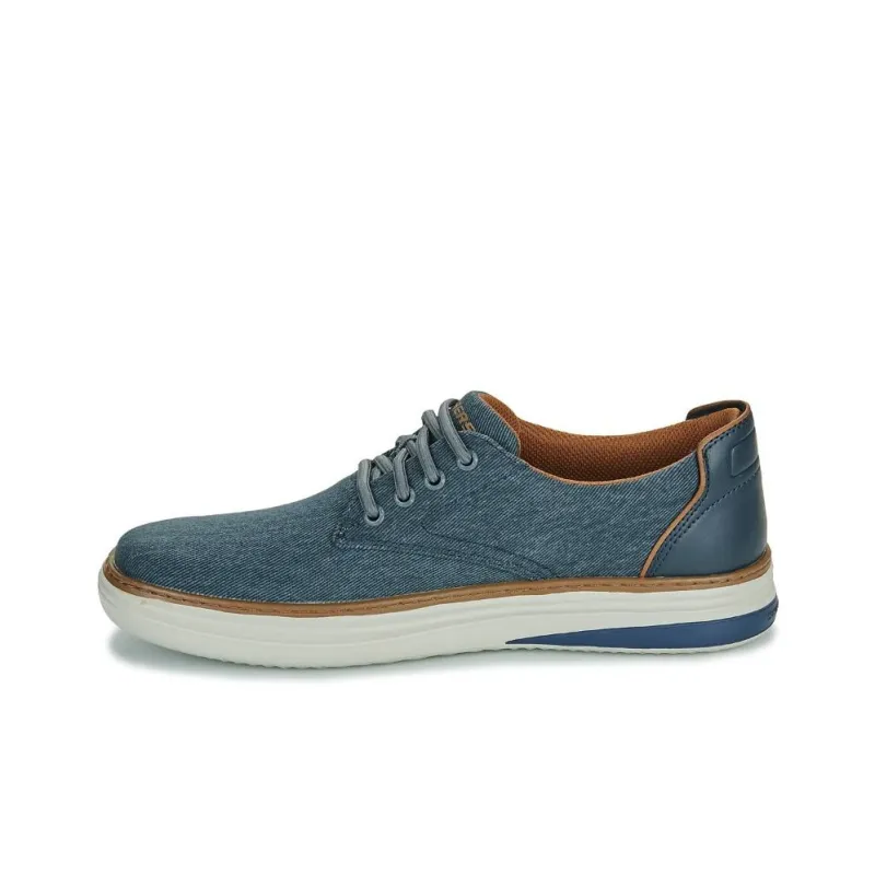 Skechers Hyland Ratner Abrasion Resistant Breathable Low Top Casual Shoes Men's Blue-0