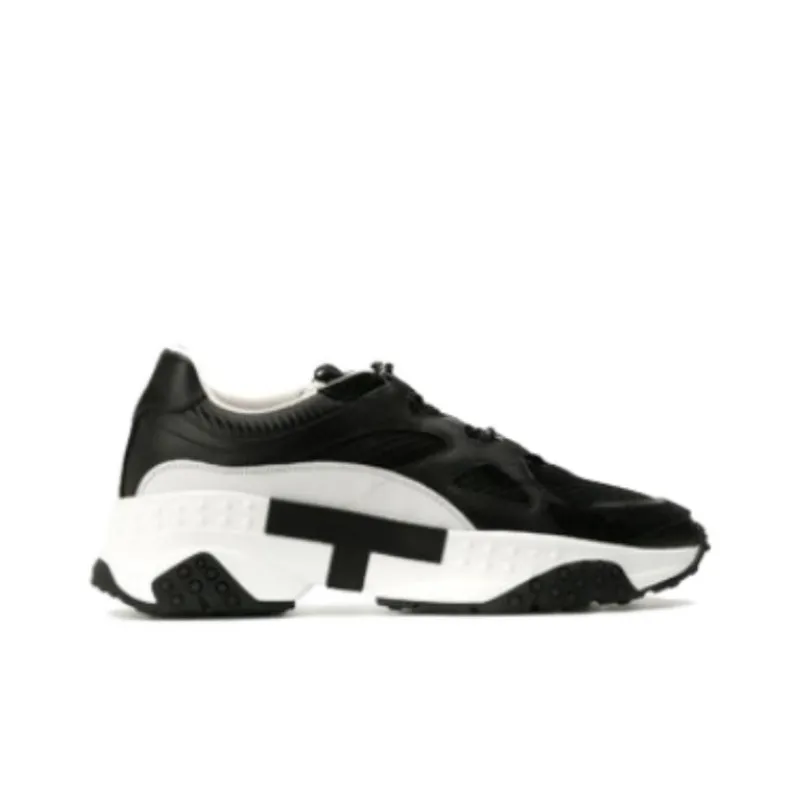 TOD'S Cushioning Anti Slip And Wear Resistant Low Top Running Shoes Men's Black-3
