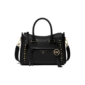 MICHAEL KORS Leather Handbag Shoulder Bag Crossbody Bag Small Size Women's Black