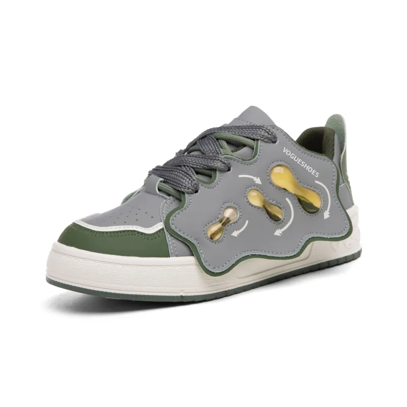 SEMIR Low Top Skateboard Shoes Women's Army Green-1