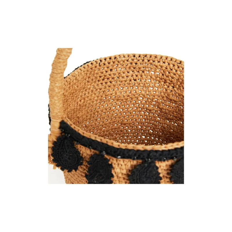 Alanui Paisley appliqué Raffia Basket Bag-4