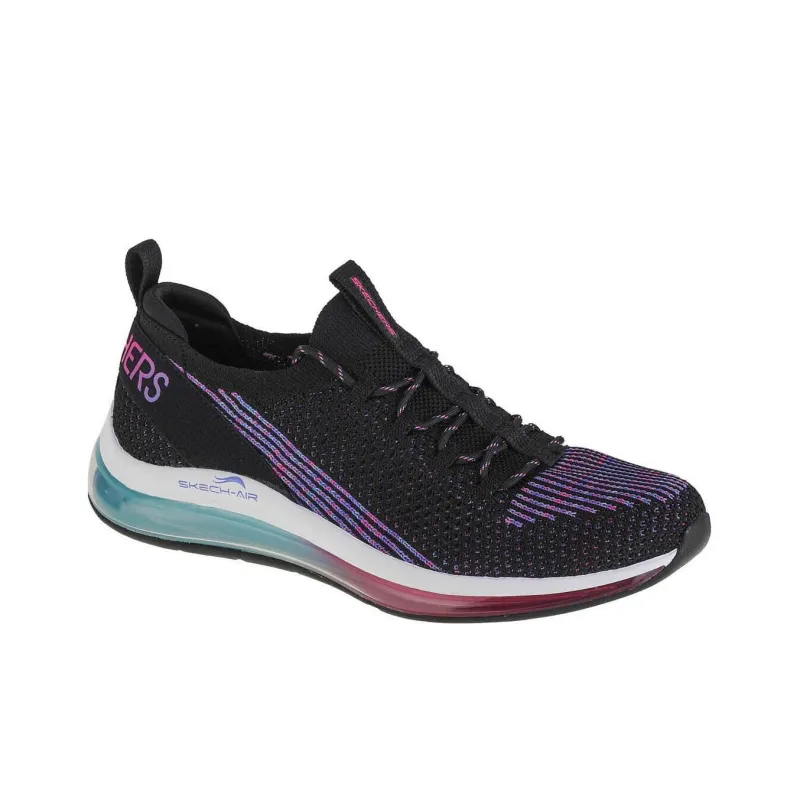 Skechers Skech-Air Element 2.0 Anti-Slip Wear-Resistant Low-Top Casual Shoes Women's Black Purple-1