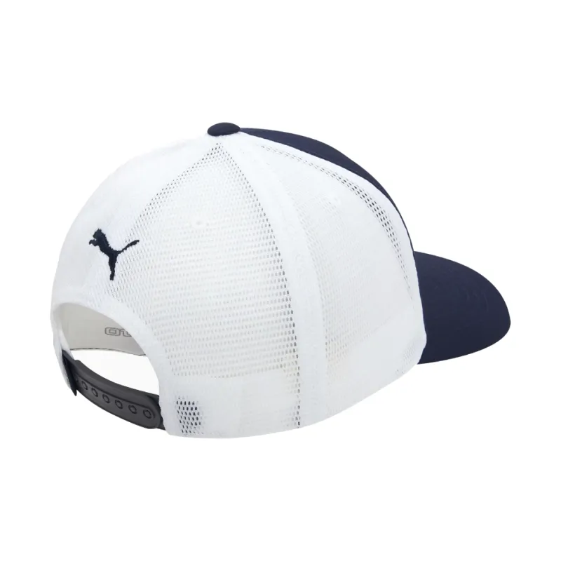 PUMA Polyester Elastane Cotton Baseball Caps Men's Navy Blue-1