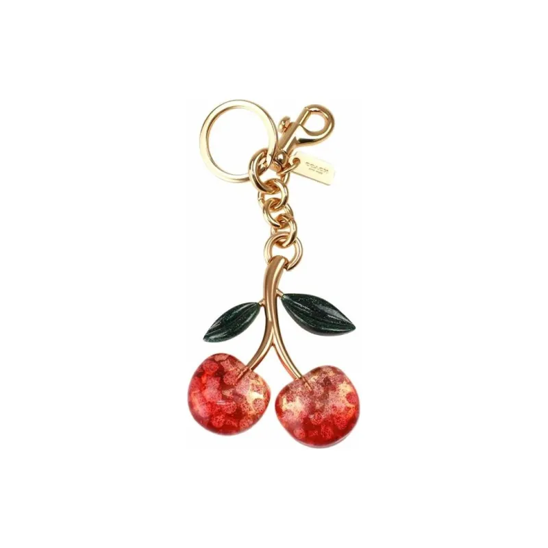 COACH Resin & Metal Bag Accessory Women's Red/Gold-1