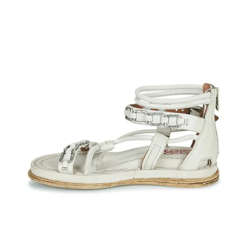 AirStep POLA SQUARE Roman Sandals Women's White-10