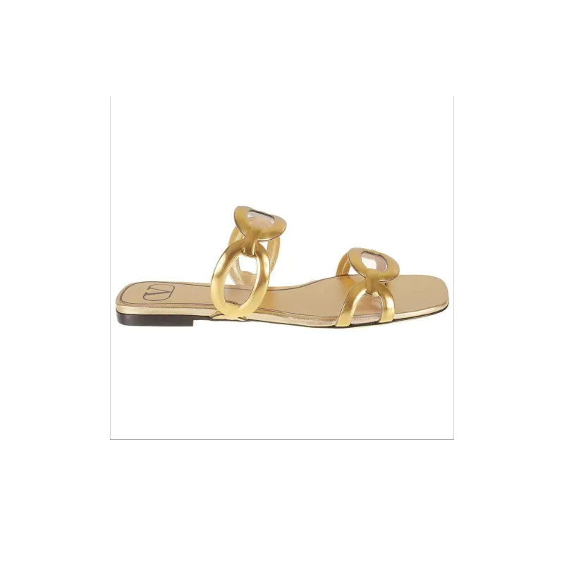 Valentino GARAVANI Slide Slippers Women's Gold-1