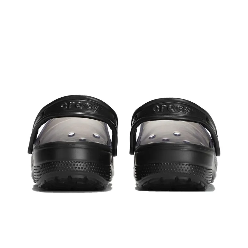 Crocs Jelly Crocs Transparent Black Unisex Sandals-3