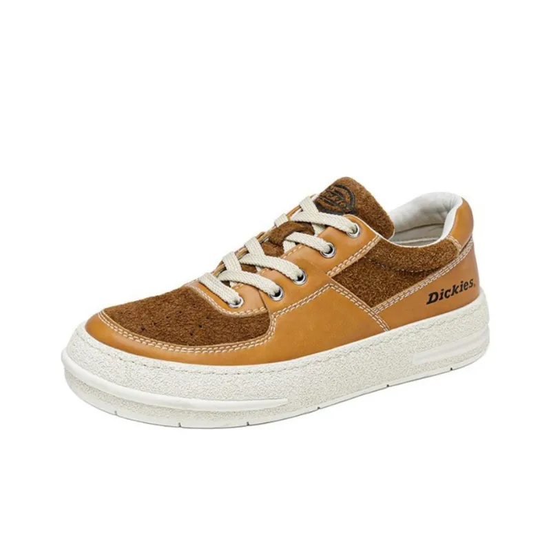 Dickies Cushioning Wear-Resistant Low-Top Skateboard Shoes Men's Yellow Brown-0