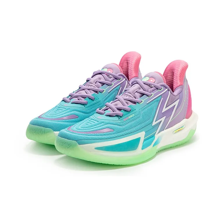 361° BIG3 4.0 Quick Pro Basketball Shoes Men Low Top Blue/Purple-2