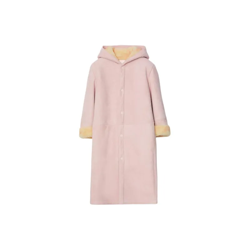 Burberry Coats Women's Pastel Pink-1
