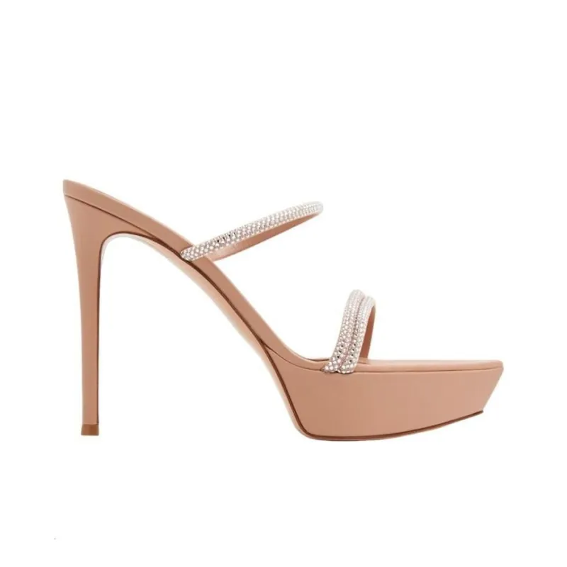 GIANVITO ROSSI Canne Platform Slip-on Sandals-1