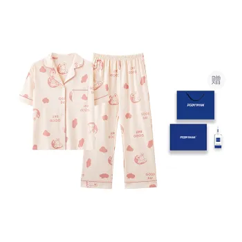 Floating Light Islands Pajama Set Women's Apricot Pink