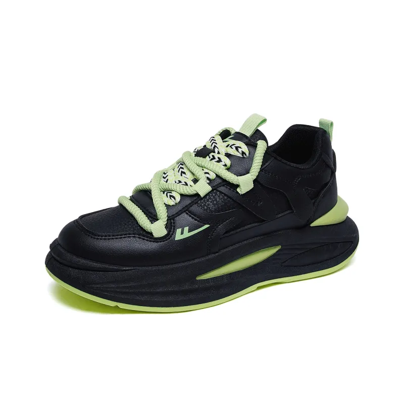 Warrior Slip Resistant Height Increasing Low Top Chunky Sneakers Unisex-1