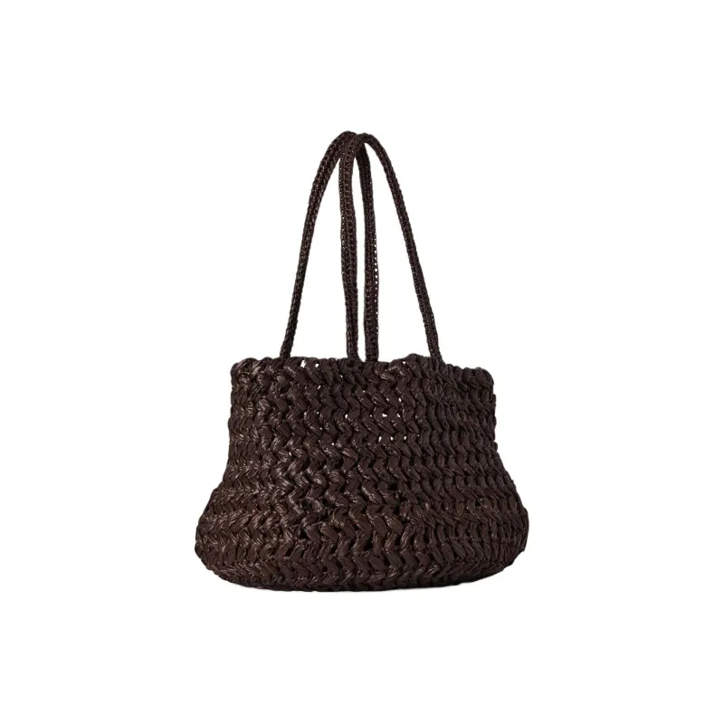 THE ROW Raffia Fiber Tote Bag, Shopping Bag, Handbag, Shoulder Bag Women's Brown-1