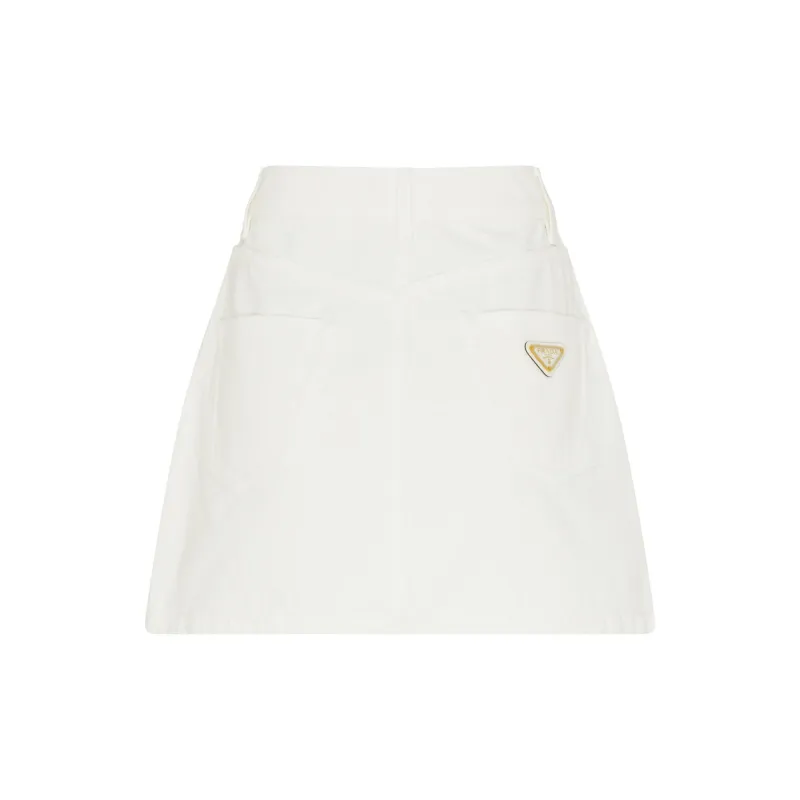 PRADA Denim Mini Skirt-1