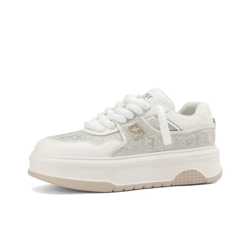 D FUSE SCANDINAVIA Skateboard Shoes Women's Low Top Beige-1