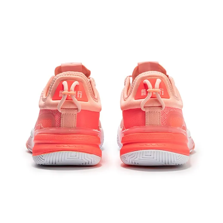 361° DVD1 SE Red Cushioning Anti-Slip Wear-Resistant Breathability Low-Top Basketball Shoes Men's Pale Peach Pink-3