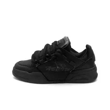 ABCIU x Seattle Palm Anti Slip Wear Resistant Low Top Skateboard Shoes Unisex Black