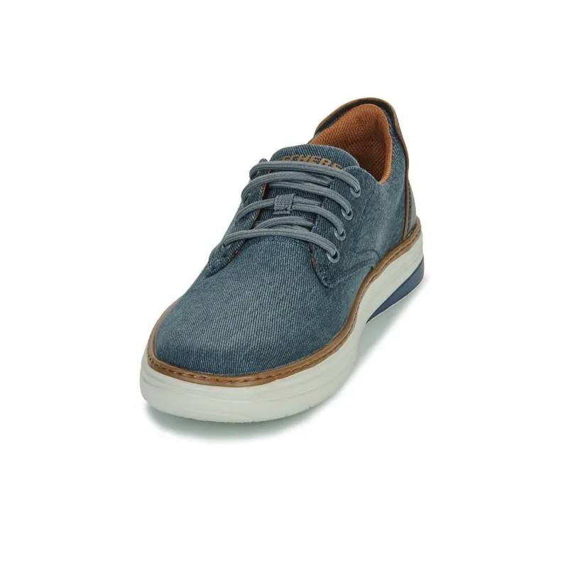 Skechers Hyland Ratner Abrasion Resistant Breathable Low Top Casual Shoes Men's Blue-3