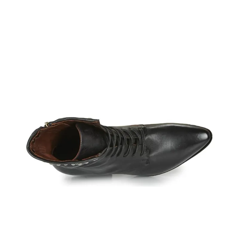 AirStep Tinget Lace Ankle Boots Women's Black-8