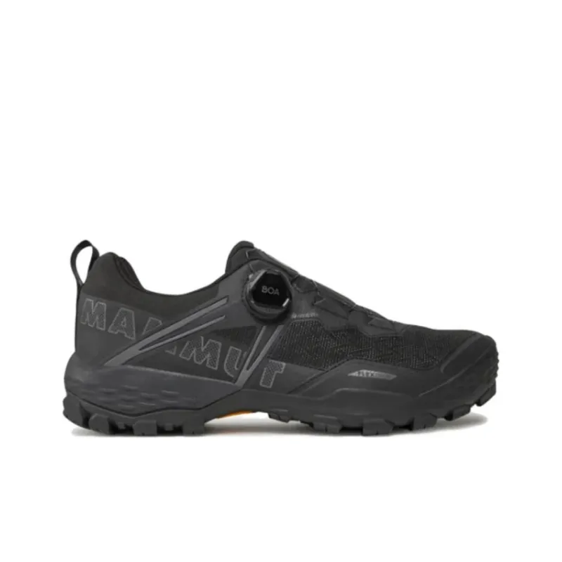 MAMMUT Ducan Boa Low Gt Cushioning, Wear Resistant Low Top Hiking Shoes Men's Black-1