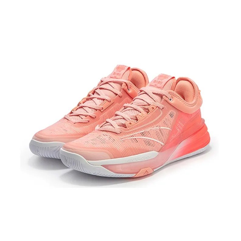 361° DVD1 SE Red Cushioning Anti-Slip Wear-Resistant Breathability Low-Top Basketball Shoes Men's Pale Peach Pink-2