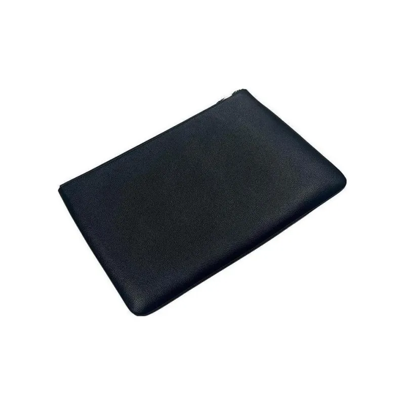 Burberry Embossed Leather Pouch Black-2