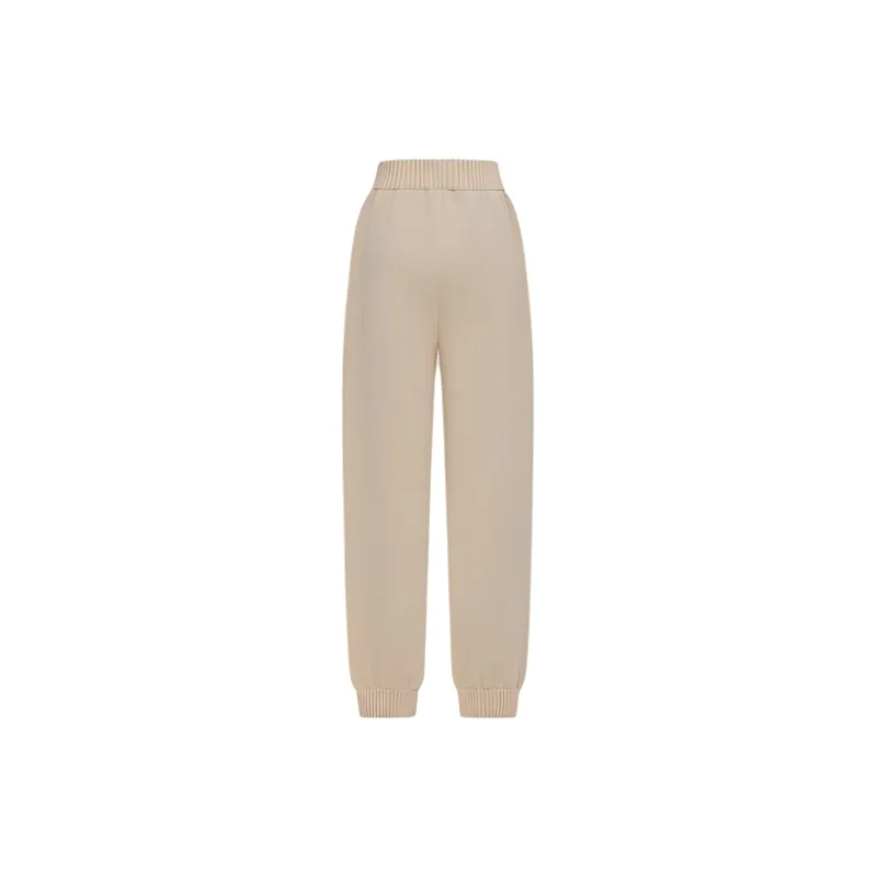 MSGM Embroidered logo Knitted Track Pants-1