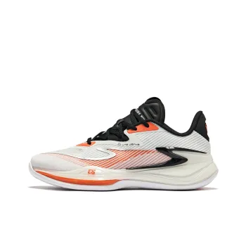 Erke Qian Xun V2 Cushioning Wear-Resistant Mid-Top Basketball Shoes Men's Swan Color Scheme