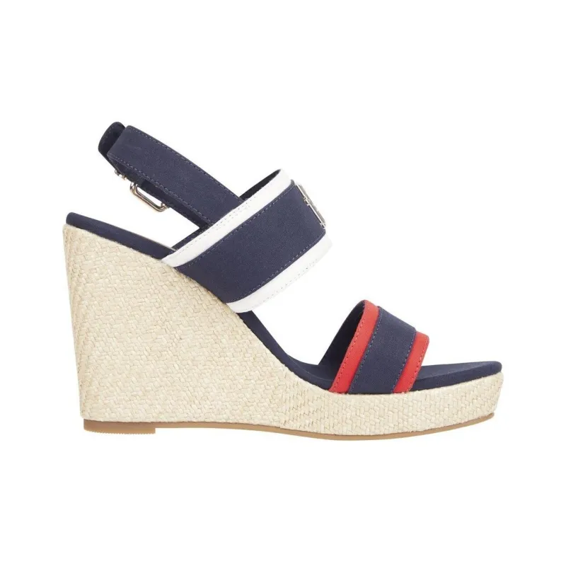 Tommy Hilfiger One Strap Sandals Women's Blue Red-1