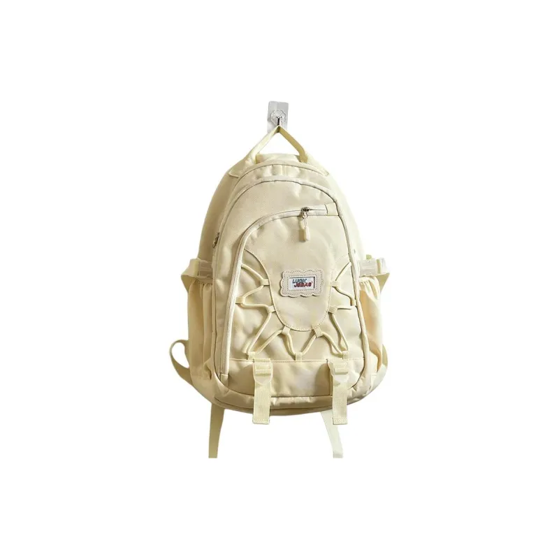 Rainbow Girl Nylon Backpack Regular Women's Red With Charm/White With Charm/Pink With Charm/Blue With Charm-2