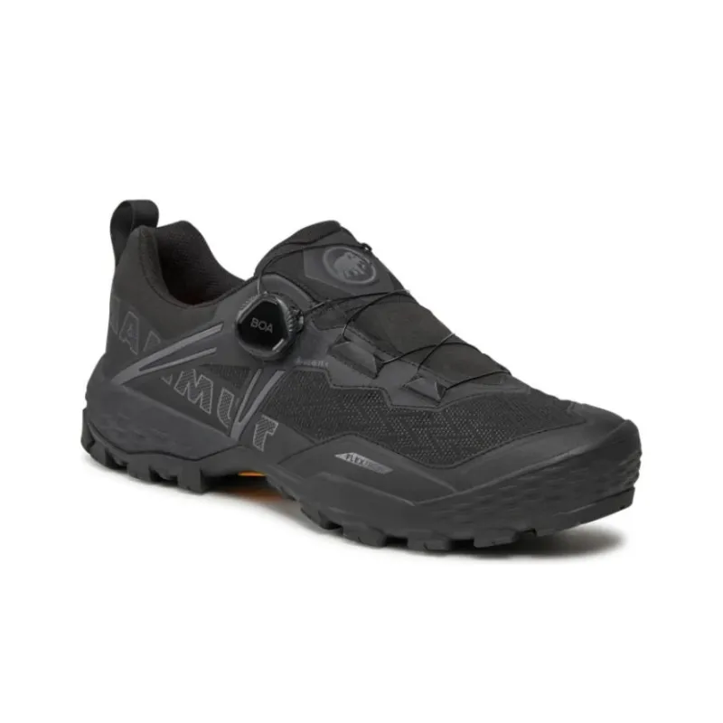 MAMMUT Ducan Boa Low Gt Cushioning, Wear Resistant Low Top Hiking Shoes Men's Black-2