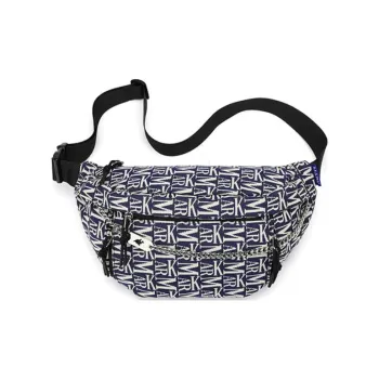 FAIRWHALE Fabric Crossbody Bag Fanny Pack Sling Bag Regular Unisex Dark Blue