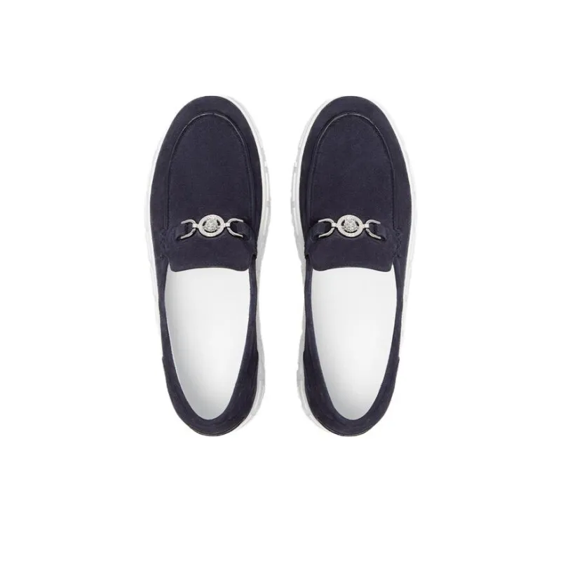 VERSACE Medusa '95 Versace Loafers Men's Blue-3