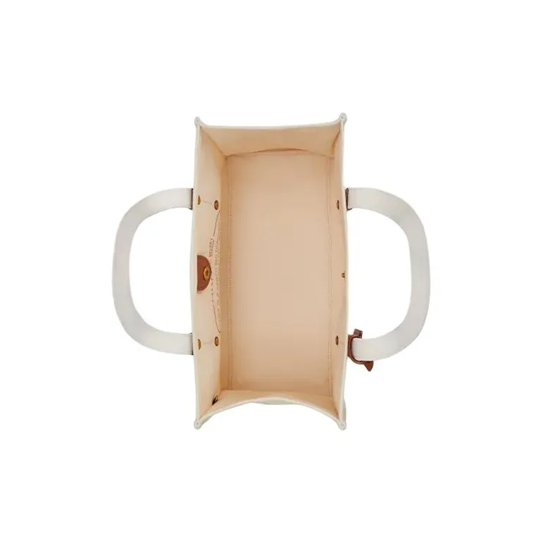 COACH Julia Fabric Tote Canvas Bag, Shopping Bag, Handbag, Shoulder Bag Women's Mixed Natural-3