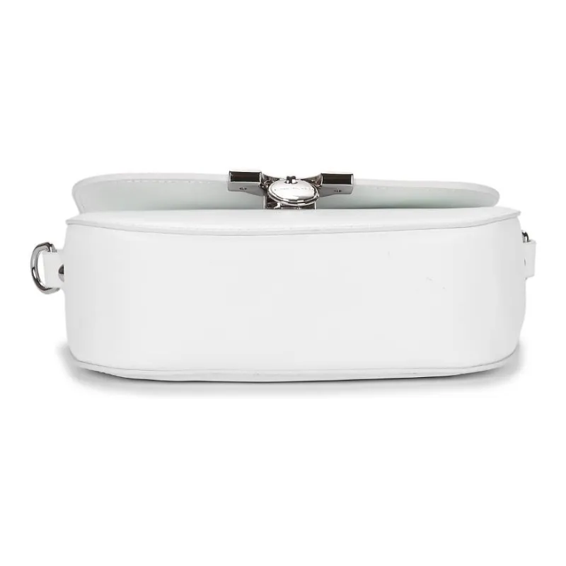 Lancaster Cow Leather Shoulder Bag Women's White-3