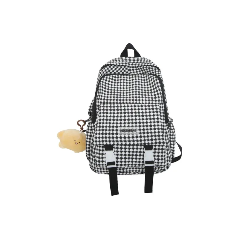 FAMAN Nylon Backpack Regular Women's Green Charm/Black Charm/Brown Charm/Pink Charm-2