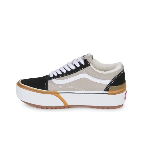 Vans Old Skool Skateboard Shoes Women's Low-Top Beige/Black