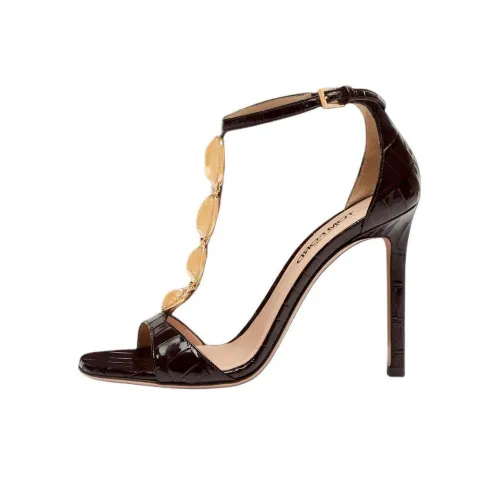 TOM FORD Chain T-Strap Crocodile-embossed Sandals