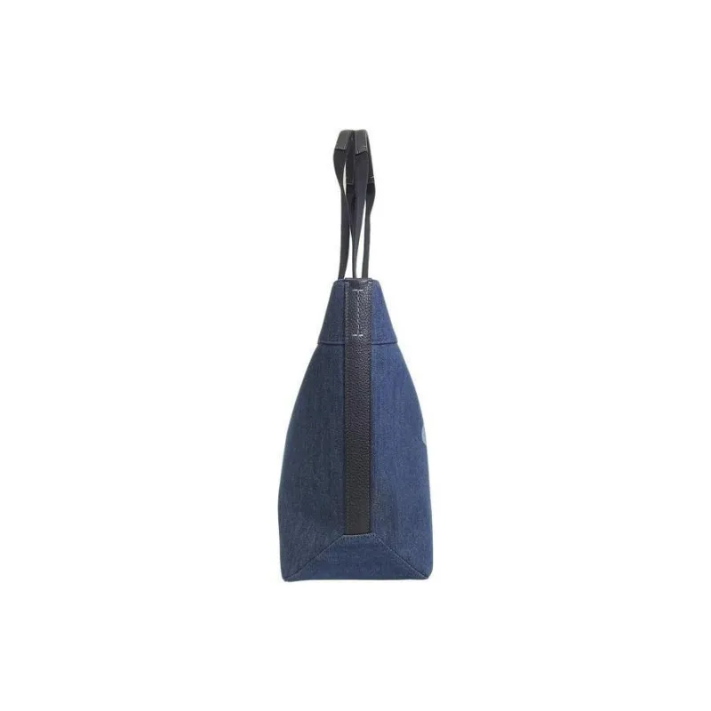 COACH Denim Tote Bag, Shopping Bag, Handbag, Shoulder Bag Women's Blue-3